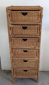 lot 226 image: Wicker Storage Dresser
