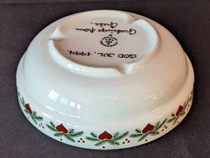 lot 242 image: Small Porsgrund Hearts and Pines Bowl
