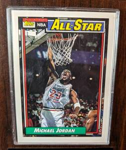 lot 256 image: Michael Jordan Topps All Star #115 Card and Plaque