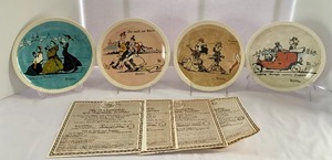 lot 54 image: Four Bradford Exchange Limited Edition Norman Rockwell Collectors Plates
