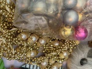lot 65 image: Fun Collection of Christmas Decorations including a Wreath, Ornaments and More
