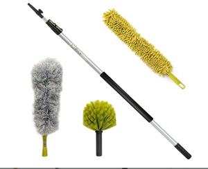 lot 223 image: DOCAZOO DocaPole Microfiber Duster with Extension Pole - 5-12ft Up to 20ft Extendable Dusters