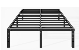 lot 224 image: Hafenpo 18 Inch Bed Frame - Durable Platform Non-Slip Metal Bed Frame