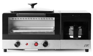 lot 231 image: 3-in-1 Breakfast Maker, Stainless Steel & Black