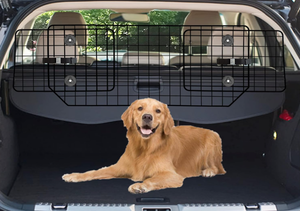 lot 247 image: CASIMR Dog Car Barrier for SUVs, Vehicles, Cars, Adjustable Large Pet Gate Divider Cargo Area