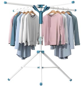 lot 157 image: JAUREE Tripod Clothes Drying Rack Folding Indoor