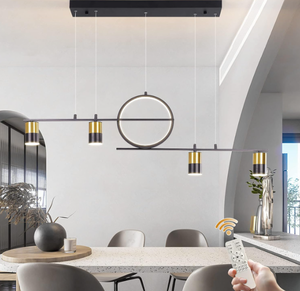 lot 292 image: Tioolo Dimmable LED Pendant Lighting, Creative Linear Pendant Light Fixture