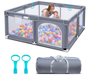 lot 299 image: Baby Playpen for Toddler, Large Baby Playard, Indoor & Outdoor Play Pens for Kids