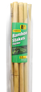 lot 361 image: Jollybower 10pcs 1 D Thicker Heavy Duty Bamboo Stakes, 8FT Plant Stakes