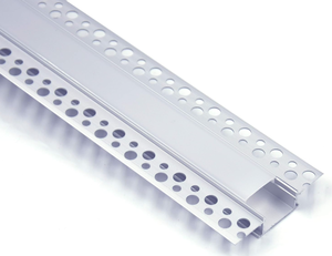 lot 364 image: Hunhun 5-Pack 6.6ft2Meter Plaster-in, trimless recessed LED Aluminum Channel with Flange for LED Strip