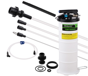 lot 371 image: SWANLAKE 6.5 Liter PneumaticManual Fluid Extractor Pump,Oil Changer Vacuum Fluid Extractor,Oil Change & Fluid Change Tool