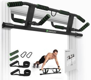 lot 384 image: KAKICLAY 2024 Upgrade Multi-Grip Pull Up Bar with Smart Larger Hooks Technology