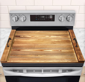 lot 402 image: Noodle Board Stove Cover-Wood Stove Top Covers for Electric Stove and Gas Stove