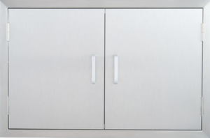 lot 406 image: CO-Z Outdoor Kitchen Doors, Weatherproof 304 Stainless Steel Built in BBQ Double Access Door