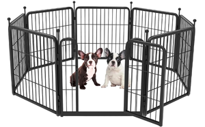 lot 408 image: FXW Rollick Dog Playpen for Yard, Camping, 24 Height Heavy Duty for PuppiesSmall Dogs, 8 Panels