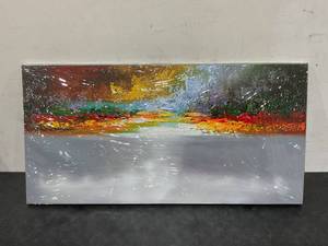lot 246 image: Abstract Landscape Canvas Wall Art , 39 x 20