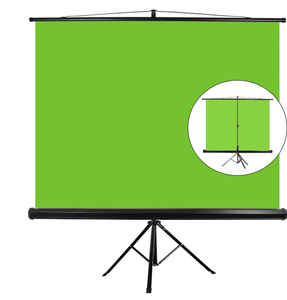 lot 391 image: EMART 107 Green Screen Stand, Professional Chromakey Background with Auto-Locking Frame, Collapsible Portable Wrinkle Free Screen with Adjustable Tripod