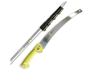lot 393 image: DOCAZOO DocaPole 7-30 Foot Telescoping Extension Pole  GoSaw Attachment Pruning Pole Saw