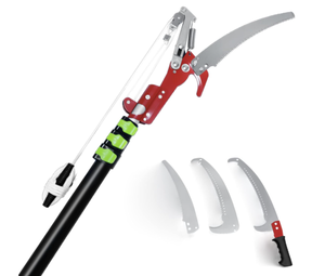 lot 394 image: Extendable Tree Pruner Pole,8-26 Feet Manual Tree Pole Branches Pruner