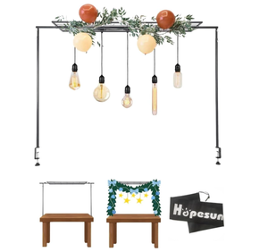 lot 531 image: Hopesun Adjustable Over The Table Rod Stand, 50-102 (4.1-8.5ft) Length