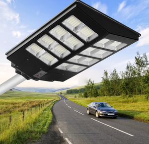 lot 7 image: 800W Solar Street Light Outdoor, Waterproof Parking Lot Commercial Light with Remote Control and Motion Sensor