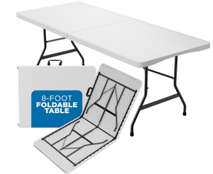 lot 39 image: Sorfey Portable Folding Table Plastic Indoor & Outdoor for Picnic