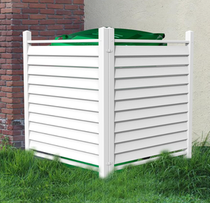 lot 42 image: Qikdesign Reinforced White Vinyl Privacy Fence Screen Panel