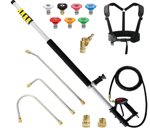 lot 45 image: janz 24 FT, Aluminum Telescoping Pressure Washer Wand with 2 Pressure Washer Extension Wands