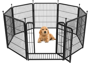 lot 74 image: FXW Rollick Dog Playpen Designed for Camping, Yard, 32 Height for SmallMedium Dogs, 8 Panels