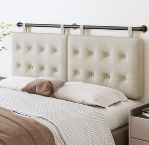 lot 79 image: Yojoker Wall Mounted Headboard Queen, Hanging Upholstered Headboards for Queen Size Bed