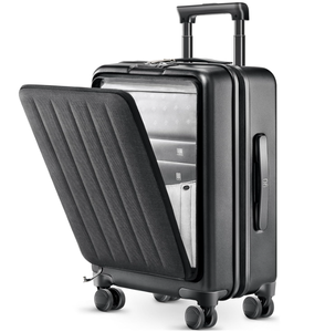 lot 96 image: NINETYGO Carry on Luggage with Front Compartment, Airline Approved, 20-Inch Suitcases