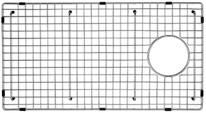 lot 550 image: Serene Valley Side Drain Heavy-Duty Stainless Steel Sink Protector