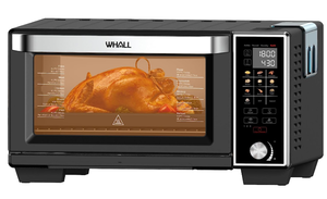 lot 443 image: WHALL Toaster Oven Air Fryer, Max XL Large 30-Quart Smart Oven,11-in-1 Toaster Oven Countertop with Steam Function