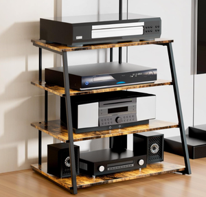 lot 572 image: LiebeRen Stereo Cabinet,Audio Rack,4-Tier