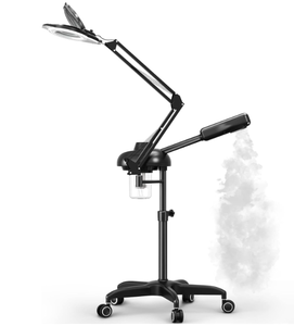 lot 586 image: Professional Facial Steamer, Hot Ozone Face Steamer for Facial with 5X Magnifying Lamp
