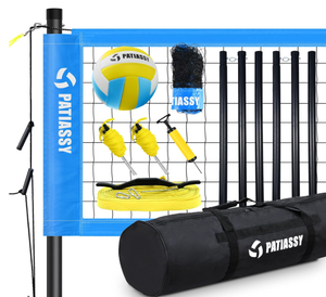 lot 591 image: Patiassy Professional Volleyball Net Outdoor, Portable Volleyball Set for Backyard