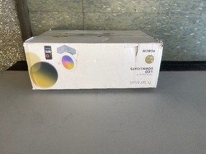 lot 590 image: 12 pack Recessed Slim LED Down Lights 4 inches 