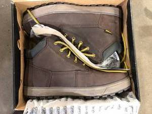 DEWALT Mens Helix PTWP Waterproof 6 in. Work Boots - Soft Toe - Brown Crazy Horse Size 11(M)   Customer Returns See Pictures