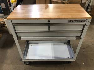 Tool Storage 36 in. W Stainless Steel Utility Cart   Customer Returns See Pictures