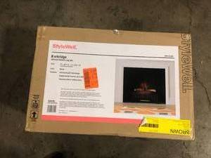 StyleWell Barkridge 20.5 in. Infrared Electric Fireplace Log Set Heater  Customer Returns See Pictures