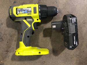 RYOBI ONE 18V Cordless 12 in. DrillDriver Kit with (1) 1.5 Ah Battery   Customer Returns See Pictures