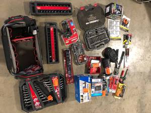 Lot of  Assorted Hand Tools and Hardware Various Models and Conditions Customer Returns See Pictures