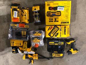 Lot of Assorted Dewalt Hand Tools and Hardware Various Models and Conditions  Customer Returns See Pictures