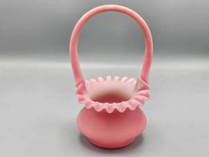 lot 88 image: Fenton Rose Satin Basket
