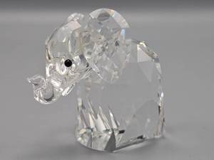 lot 99 image: Swarovski Crystal Small Baby Elephant