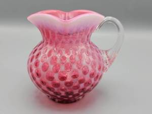 lot 57 image: Victorian Cranberry Glass Pitcher
