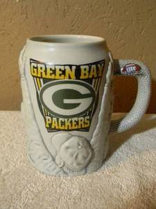 lot 71 image: NEW OLD STOCK - GREEN BAY PACKERS MILLER BREWING CO. MUG - NICE - SEE PICTURES