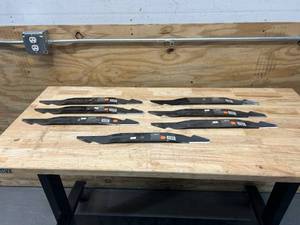 lot 85 image: EGO POWER Lot of 7- AB2100 21-Inch Lawn Mower Blades for 56V Models LM2101LM2100LM2102SPLM2100SPLM2142SP