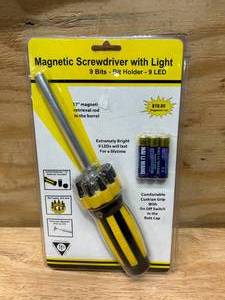 lot 100 image: Magnetic Screwdriver with Light