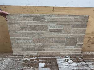 lot 20A image: Lot of 24-  14 in. x 48 in. x 96 in. DPI Canyon Stone Wall Panels  Extra Pieces in Various Sizes